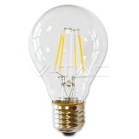 LED лампочка - LED Bulb - 4W Filament E27 A60 Warm White